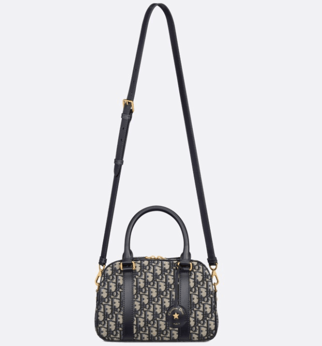 ディオール Dior D-Vibeボウリングバッグ オブリークジャカード